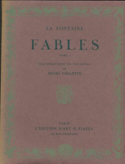 Livrenpoche : Fables Tome I et II - Jean De La Fontaine - Livre