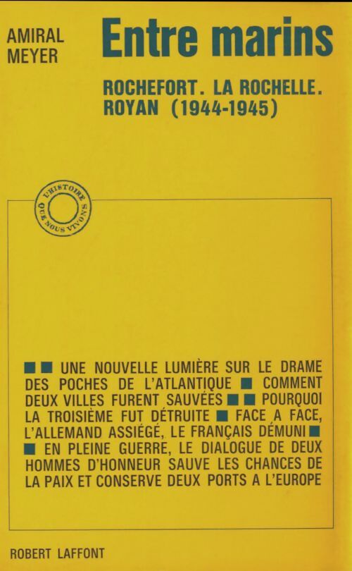 Livrenpoche : Entre marins - Amiral Meyer - Livre