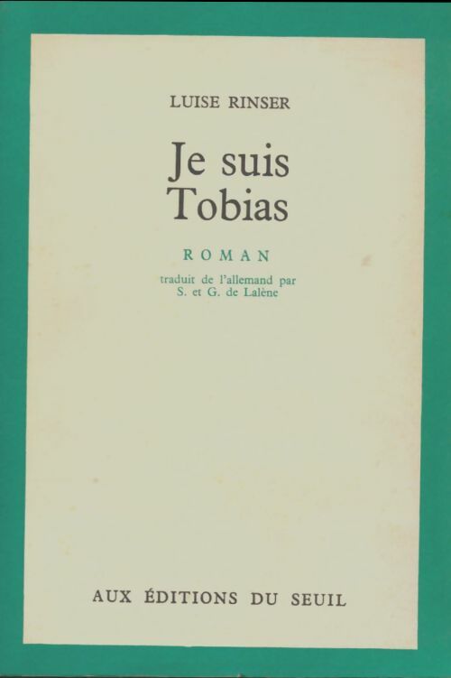 Livrenpoche : Je suis Tobias - Luise Rinser - Livre
