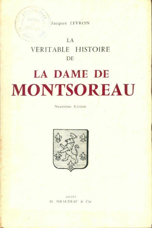 Livrenpoche : La véritable histoire de la dame de Montsoreau - Jacques Levron - Livre
