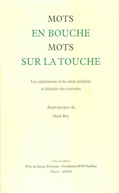 Livrenpoche : Mots en bouche mots sur la touche - Collectif - Livre