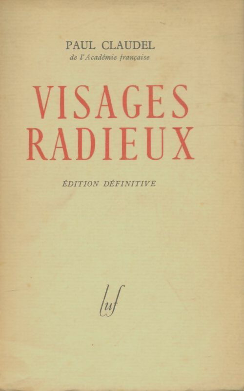 Livrenpoche : Visages radieux - Paul Claudel - Livre