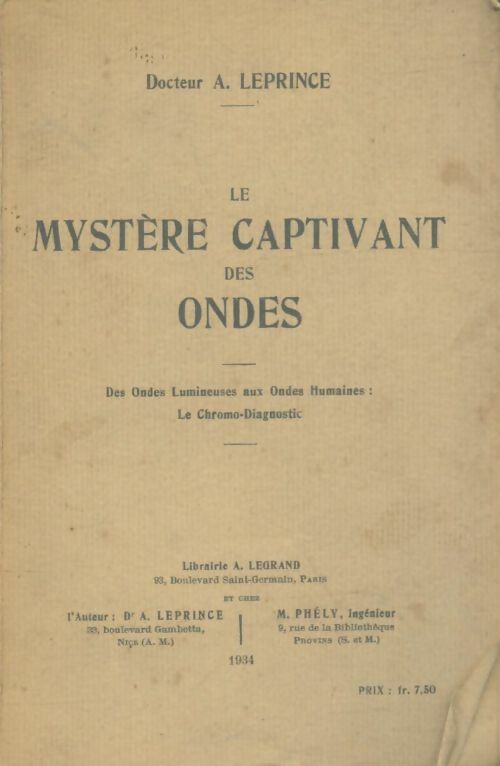 Livrenpoche : Le mystère captivant des ondes - A. Leprince - Livre