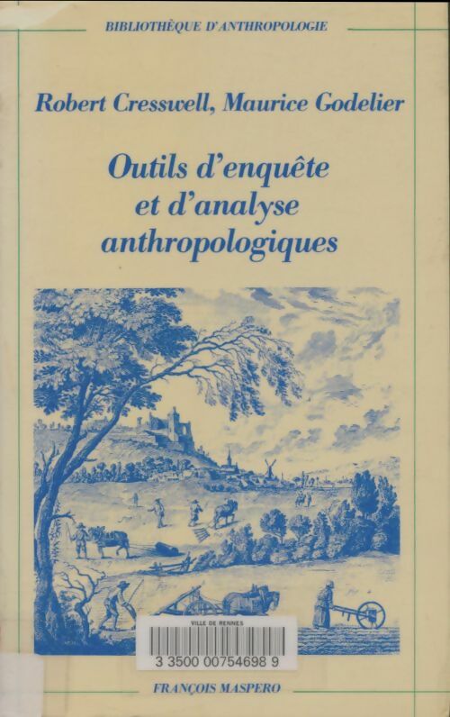 Livrenpoche : Outils d'enquête et d'analyse anthropologiques - Robert Cresswell - Livre