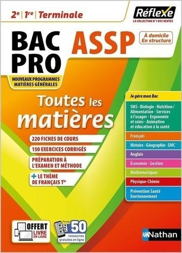 Livrenpoche : Toutes les matières - Bac Pro ASSP - Réflexe - 2024 - Élisabeth Baumeier - Livre
