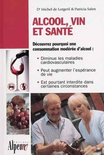 Livrenpoche : alcool vin et santé - SALEN LORGERIL - Livre