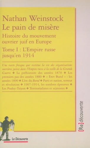Livrenpoche : Pain de misère Tome I - Nathan Weinstock - Livre