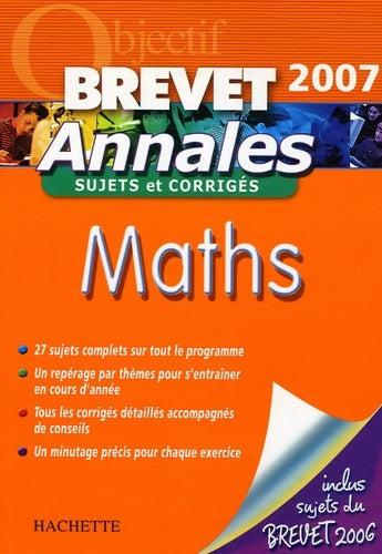 Livrenpoche : Maths : Annales Sujets et corrigés - Philippe Rousseau - Livre
