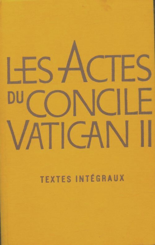 Livrenpoche : Les actes du concile Vatican II - Collectif - Livre