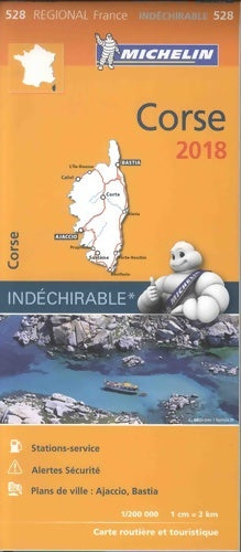 Livrenpoche : CARTE régionale 528 CORSE 2018 - Michelin - Livre