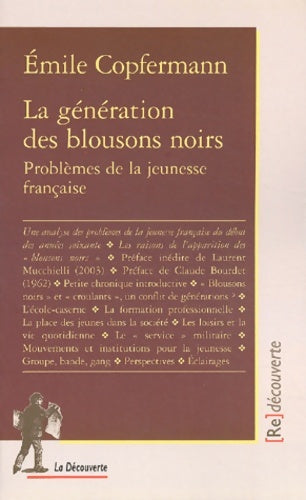 Livrenpoche : La Génération des blousons noirs - Emile Copfermann - Livre