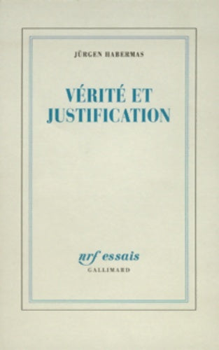 Livrenpoche : Vérité et justification - Jürgen Habermas - Livre