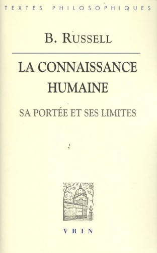 Livrenpoche : La connaissance humaine - Bertrand Russell - Livre
