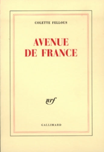 Livrenpoche : Avenue de France - Colette Fellous - Livre