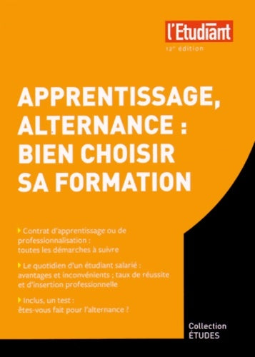 Livrenpoche : Apprentissage Alternance : Bien choisir sa formation 12e édition - Elodie Raitière - Livre