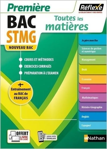 Livrenpoche : Toutes les matières - Première STMG - Réflexe - 2023 - Jean-Louis Carnat - Livre