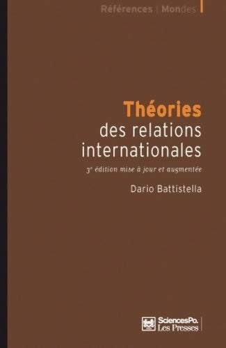 Livrenpoche : Théorie des relations internationales - Dario Battistella - Livre