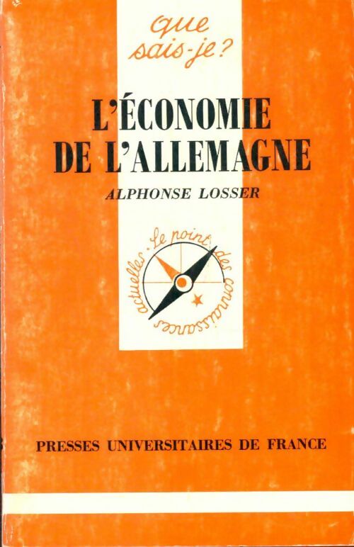 Livrenpoche : L'économie de l'Allemagne - Alphonse Losser - Livre