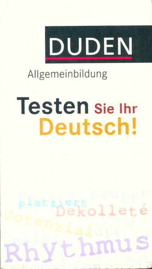 Livrenpoche : Testen sie ihr deutsch ! - Collectif - Livre
