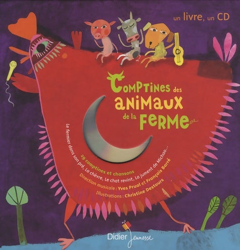 Livrenpoche : Comptines des animaux de la ferme - Yves Prual - Livre
