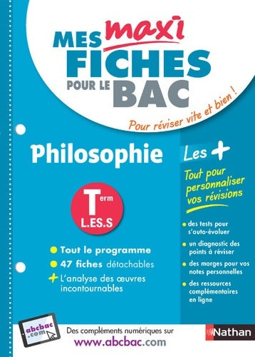 Livrenpoche : Mes Maxi fiches Philosophie Terminale L-ES-S - Katy Grissault - Livre