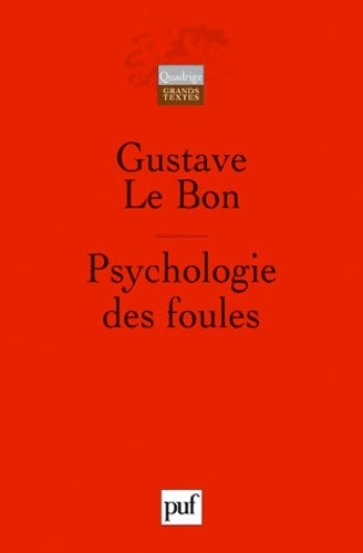 Livrenpoche : Psychologie des foules - Gustave Le Bon - Livre