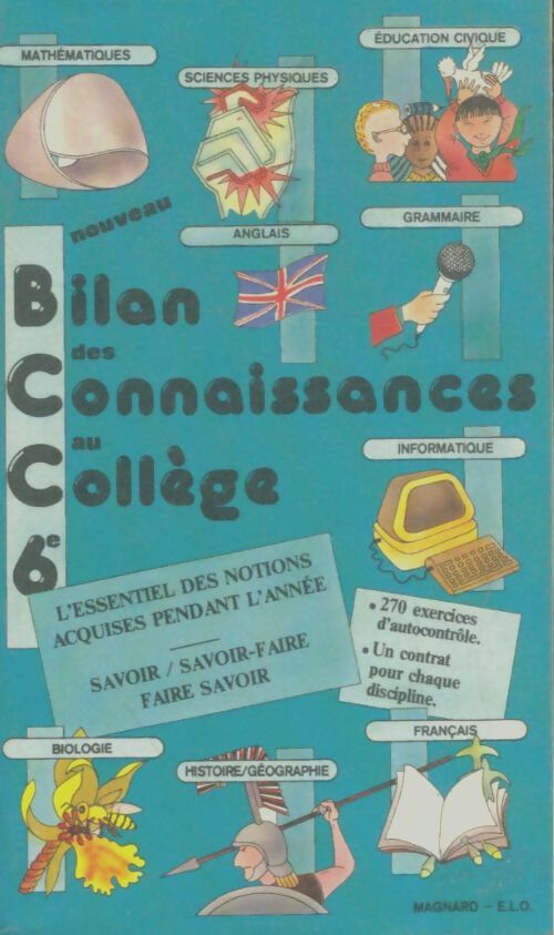 Livrenpoche : 6ø bilan des connaissances au collège - Soletechnik - Livre