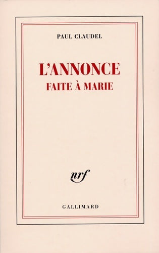 Livrenpoche : L'annonce faite à Marie - Paul Claudel - Livre