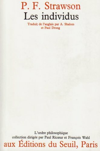 Livrenpoche : Les individus - Peter Frederick Strawson - Livre
