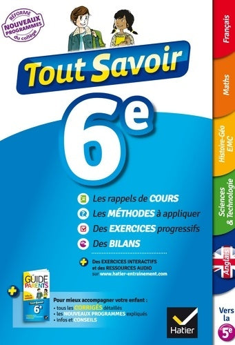 Livrenpoche : Tout savoir 6e Nouveau programme - Tout en un : Pour réviser dans toutes les matières - Rémy Georges - Livre