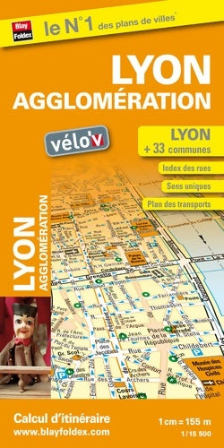 Livrenpoche : Plan de Lyon et de son agglomération - Blay-Foldex - Livre