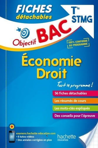 Livrenpoche : Objectif Bac Fiches Détachables Eco-Droit Term STMG - Jean-Pierre Broutin - Livre