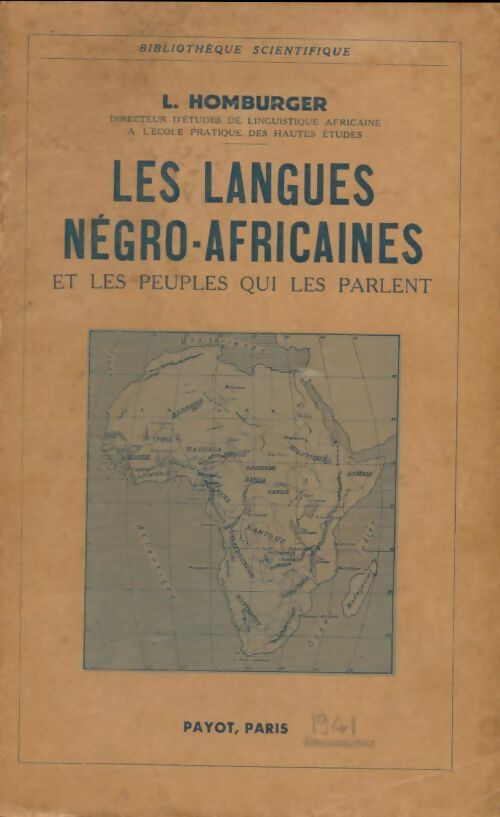 Livrenpoche : Les langues négro-africaines et les peuples qui les parlent - L Homburger - Livre