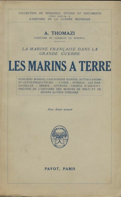 Livrenpoche : Les marins à terre - A. Thomazi - Livre
