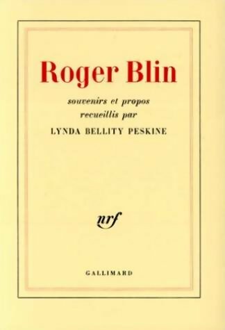 Livrenpoche : Roger Blin. Souvenirs et propos - Roger Blin - Livre