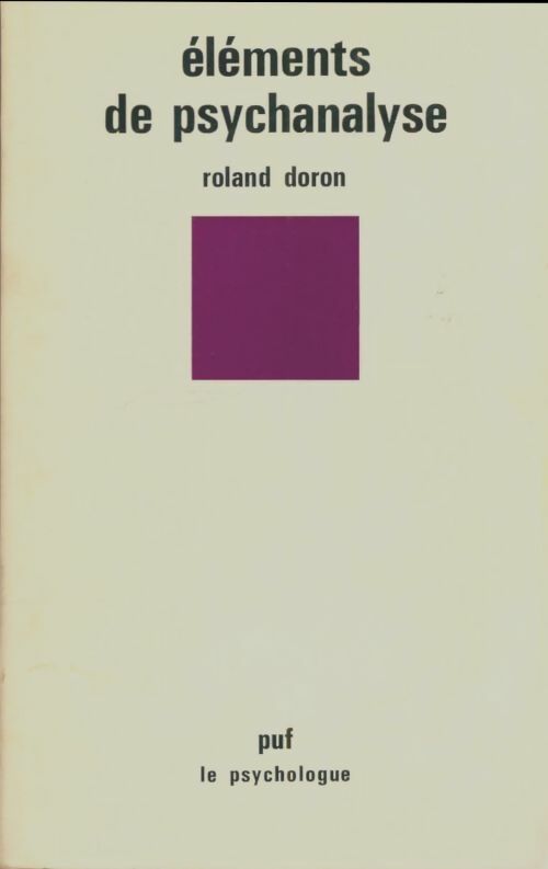 Livrenpoche : Éléments de psychanalyse - Roland Doron - Livre