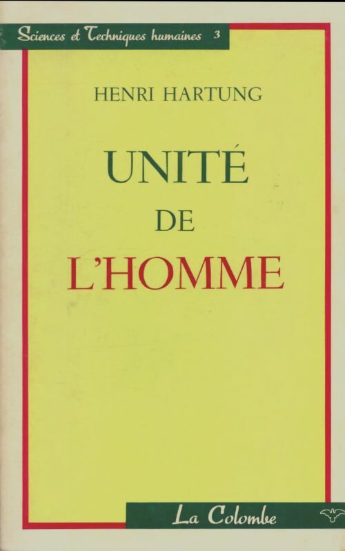 Livrenpoche : Unité de l'homme - Henri Hartung - Livre