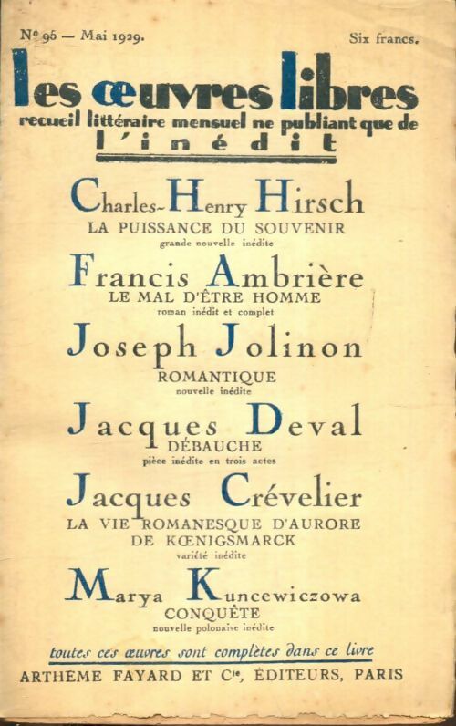 Livrenpoche : Les oeuvres libres n°95 - Collectif - Livre