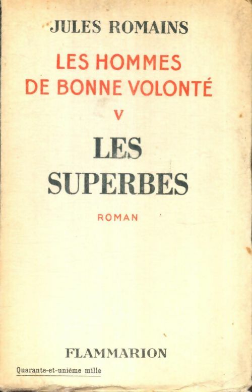 Livrenpoche : Les hommes de bonne volonté Tome V : Les superbes - Jules Romains - Livre