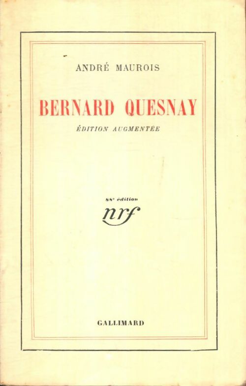 Livrenpoche : Bernard Quesnay - André Maurois - Livre