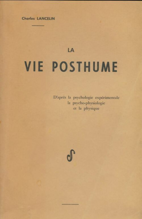 Livrenpoche : La vie posthume - Charles Lancelin - Livre