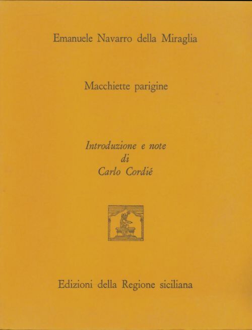 Livrenpoche : Macchiette parigine - Emanuele Navarro Della Piraglia - Livre