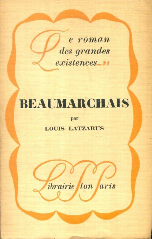 Livrenpoche : Beaumarchais - Louis Latzarus - Livre