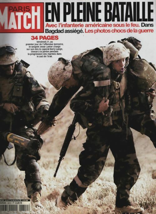 Livrenpoche : Paris Match n°2810 : En pleine bataille - Collectif - Livre