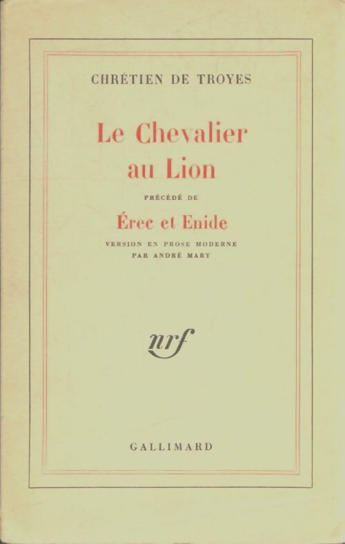 Livrenpoche : Le chevalier au lion - Chrétien De Troyes - Livre