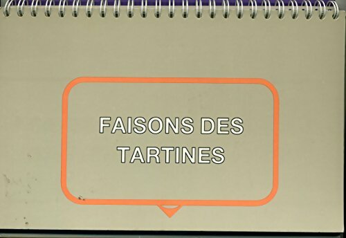 Livrenpoche : Faisons des tartines - Collectif - Livre