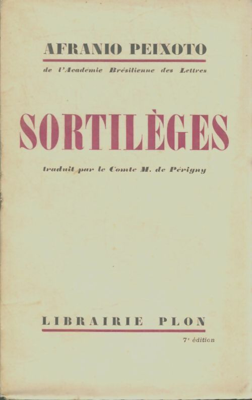 Livrenpoche : Sortilèges - Afrano Peixoto - Livre
