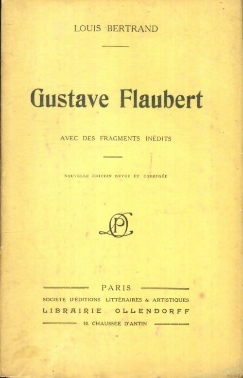 Livrenpoche : Gustave Flaubert - Louis Bertrand - Livre