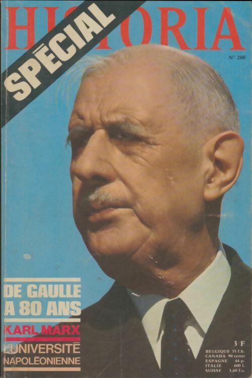 Livrenpoche : Historia Spécial n°288 : De Gaulle a 80 ans - Collectif - Livre