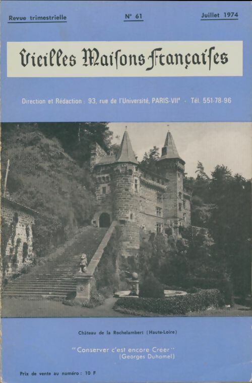 Livrenpoche : Vieilles maisons françaises n°61 - Collectif - Livre